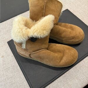 UGG Bailey Button Suede Boots